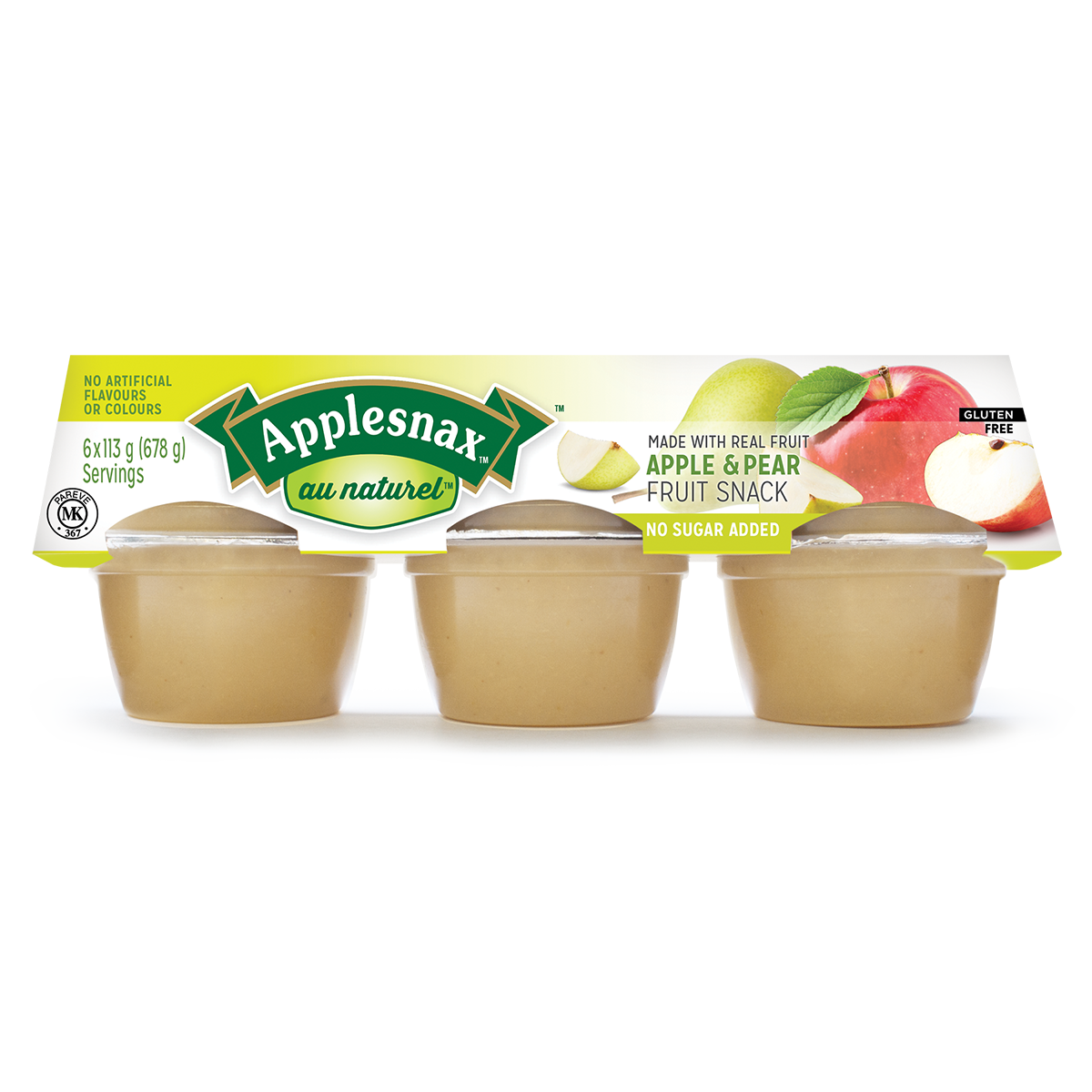 Applesnax Au Naturel Apple Pear Fruit Snack