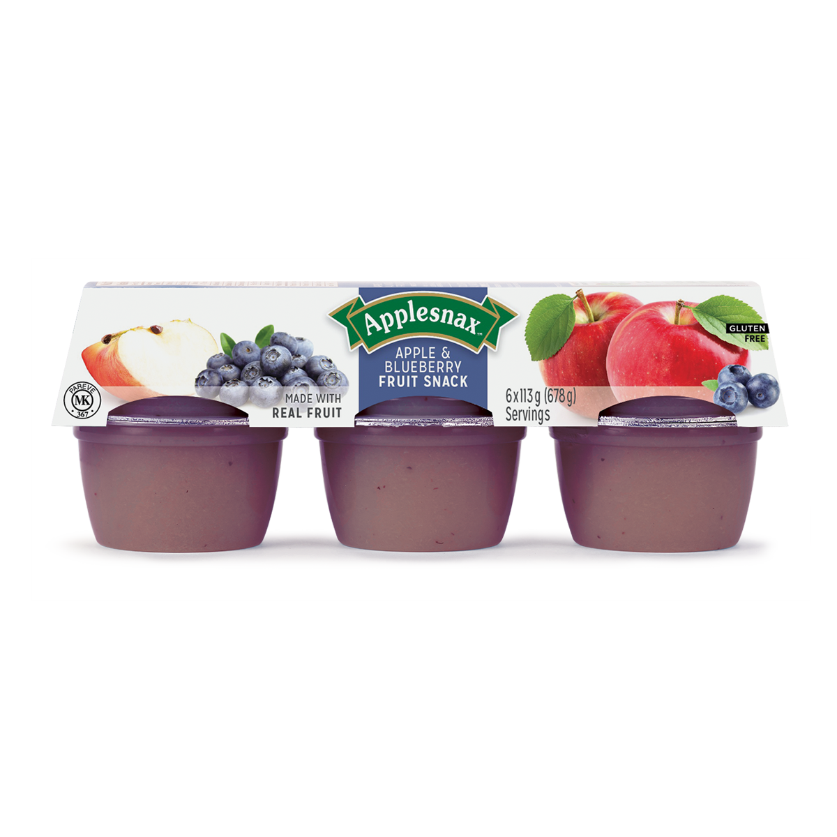 Applesnax Apple & Blueberry Cups